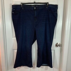 Torrid Sky High Kick Boot Dark Wash Plus Size 30